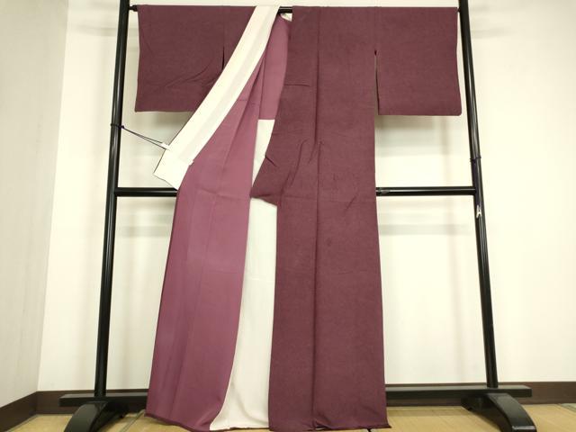 平和屋着物▽中村喬　江戸小紋　単衣　陶器文　小田急百貨店扱い　正絹　逸品　DABG0410az