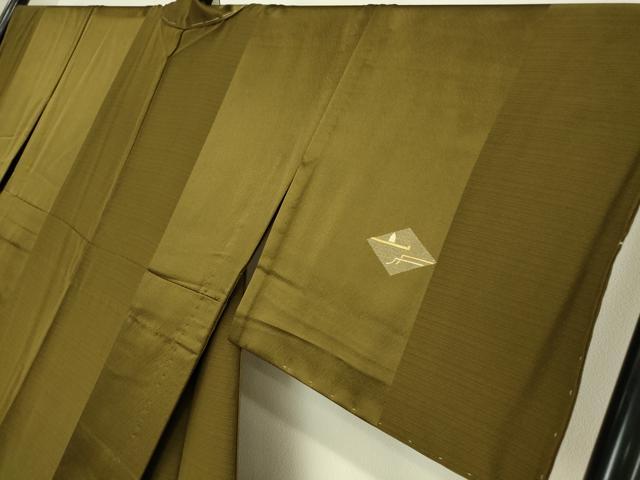 平和屋着物▽訪問着　単衣　駒刺繍　竹屋町刺繍　菱花文　金銀彩　正絹　逸品　未使用　DABG0414az