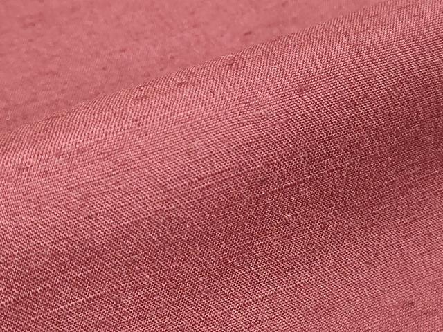 平和屋着物●上質な紬　背抜き　浅蘇芳色　正絹　逸品　DABG0433az