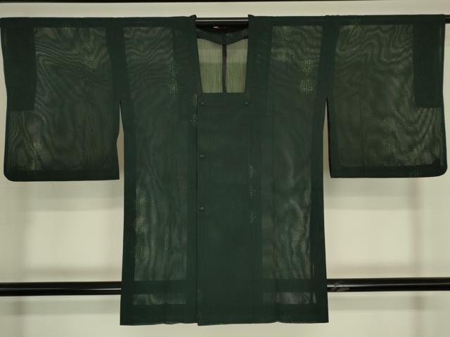 平和屋着物▽道行コート　スリーシーズン　春夏秋　塵除け　丸文　正絹　逸品　DABG0440az