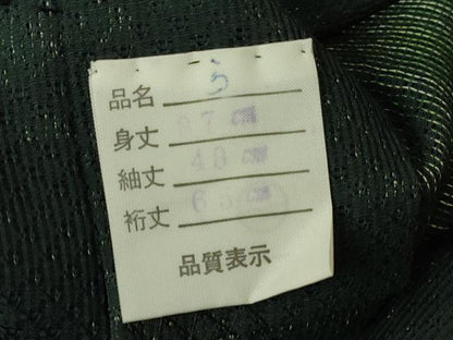 平和屋着物▽道行コート　スリーシーズン　春夏秋　塵除け　丸文　正絹　逸品　DABG0440az
