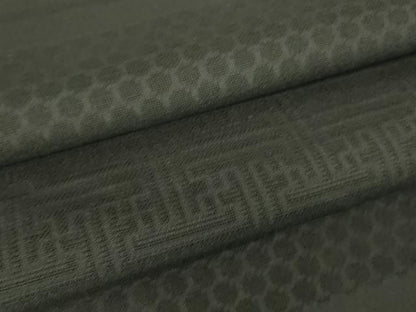 平和屋着物▽羽織　スリーシーズン　春夏秋　塵除け　紗綾型文　黒地　正絹　逸品　未使用　DABG0660az