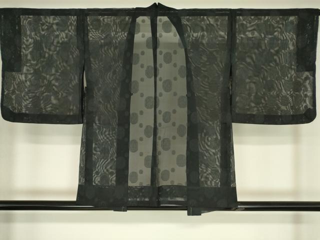 平和屋着物▽羽織　スリーシーズン　春夏秋　塵除け　丸文　蝋色　洗える着物　DABG0663az
