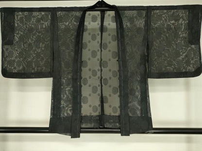 平和屋着物▽羽織　スリーシーズン　春夏秋　塵除け　丸文　蝋色　洗える着物　DABG0663az