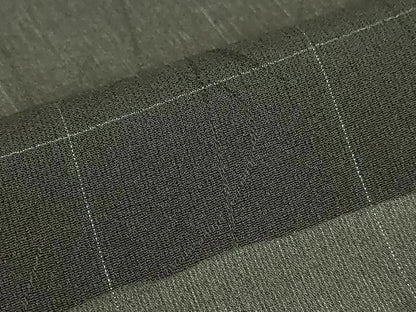 平和屋着物▽羽織　スリーシーズン　春夏秋　塵除け　格子　黒地　正絹　逸品　DABG0665az