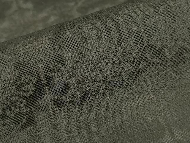 平和屋着物▽羽織　スリーシーズン　春夏秋　塵除け　亀甲花文　黒地　正絹　逸品　DABG0667az