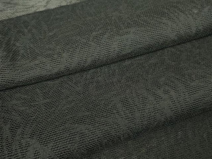平和屋着物▽羽織　スリーシーズン　春夏秋　塵除け　草花文　黒色　洗える着物　DABG0669az