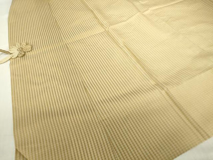 平和屋着物▽道中着　スリーシーズン　春夏秋　塵除け　格子　正絹　逸品　DABG0680az