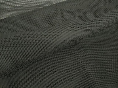 平和屋着物▽道行コート　スリーシーズン　春夏秋　塵除け　霞文　黒地　正絹　逸品　DABG0686az