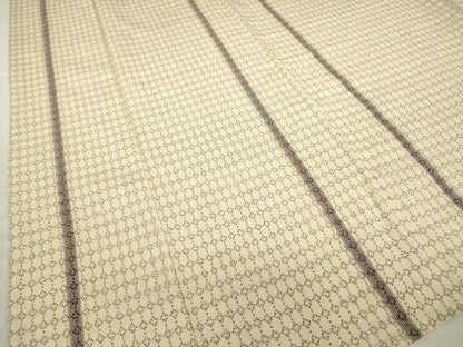 平和屋着物▽本塩沢　単衣　丸間道　正絹　逸品　DABG0716az