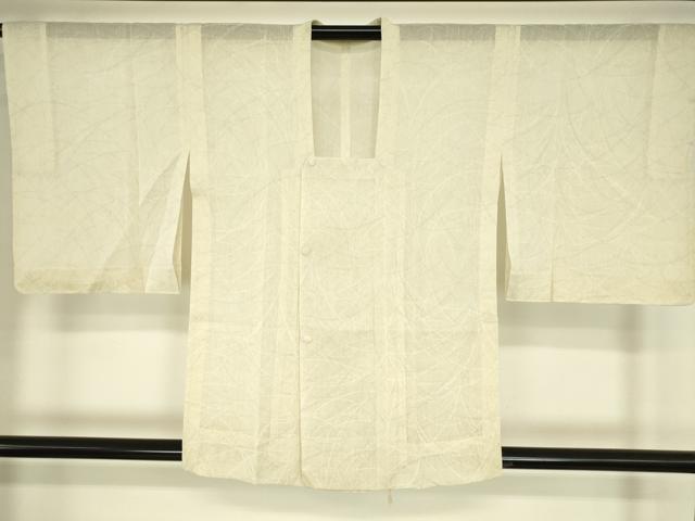 平和屋着物▽道行コート　スリーシーズン　春夏秋　塵除け　芝文　正絹　逸品　DABG0724az