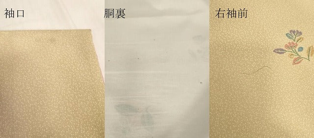 平和屋着物▼小紋　背抜き仕立て　舞花文　洗える着物　DABG0740az
