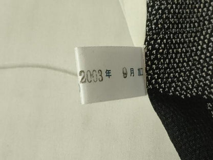 平和屋着物▽本塩沢　単衣　雪輪霞文　正絹　逸品　DABG0748az