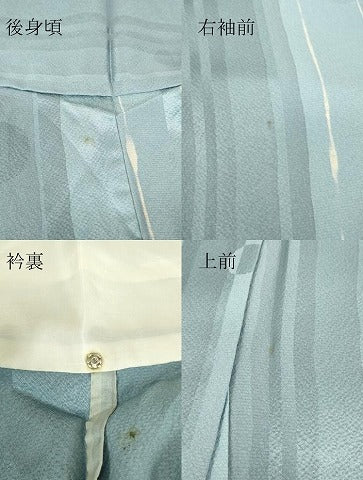 平和屋着物▽上質な小紋　単衣　丸文　正絹　逸品　DABG0751az