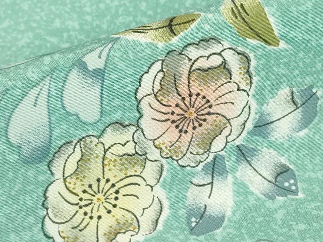 平和屋着物▽小紋　単衣　辻が花　洗える着物　未使用　DABG0759az
