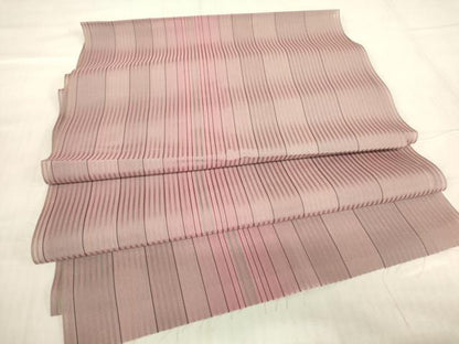 平和屋着物▽道行コート　スリーシーズン　春夏秋　塵除け　縞　反端付き　正絹　逸品　DABG0782az