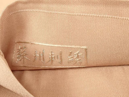 平和屋着物▼中国三大刺繍　蘇州刺繍　総刺繍　太鼓柄袋帯　駒刺繍　色紙重ね文　金銀糸　正絹　逸品　DABG0792az