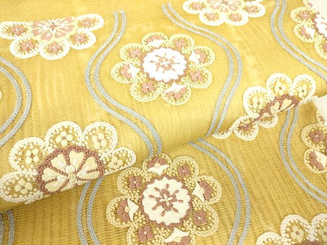 平和屋着物＊夏物 中国三大刺繍 相良刺繍 総刺繍 太鼓柄袋帯 加賀刺繍職人 今井福枝 立涌花文 上代134万円 反端付き 正絹 逸品 DABG0853az