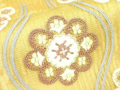 平和屋着物＊夏物 中国三大刺繍 相良刺繍 総刺繍 太鼓柄袋帯 加賀刺繍職人 今井福枝 立涌花文 上代134万円 反端付き 正絹 逸品 DABG0853az