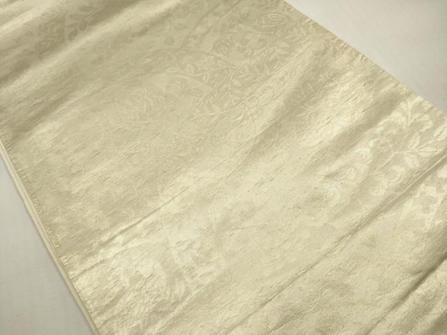 平和屋着物◎六通柄　京袋帯　絵皿更紗花唐草文　金糸　正絹　逸品　DABG1024xg