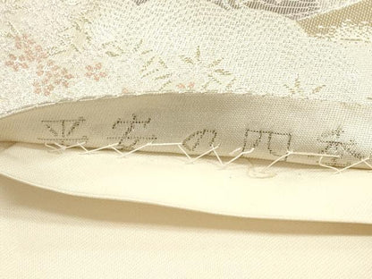 平和屋着物◎六通柄袋帯 平安の四季 プラチナ箔二重織 正絹 逸品 DABG1149xg