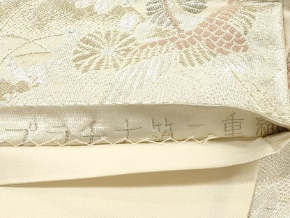 平和屋着物◎六通柄袋帯 平安の四季 プラチナ箔二重織 正絹 逸品 DABG1149xg