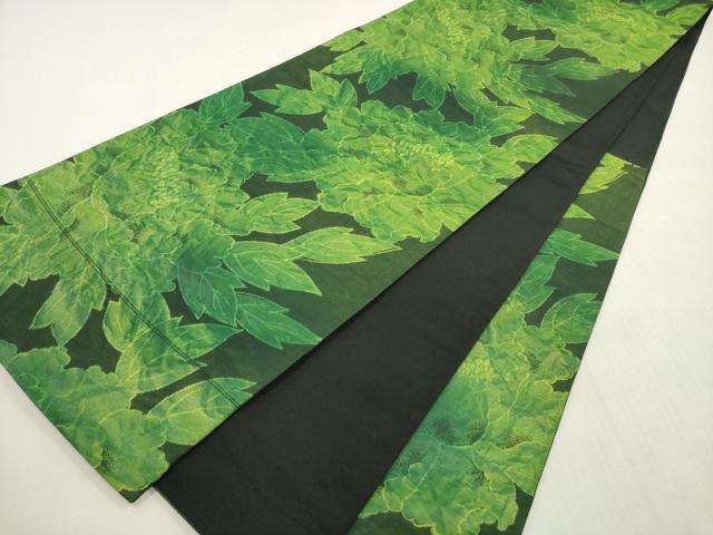 平和屋着物◎西陣　六通柄袋帯　草花文　正絹　逸品　DABG1234xg