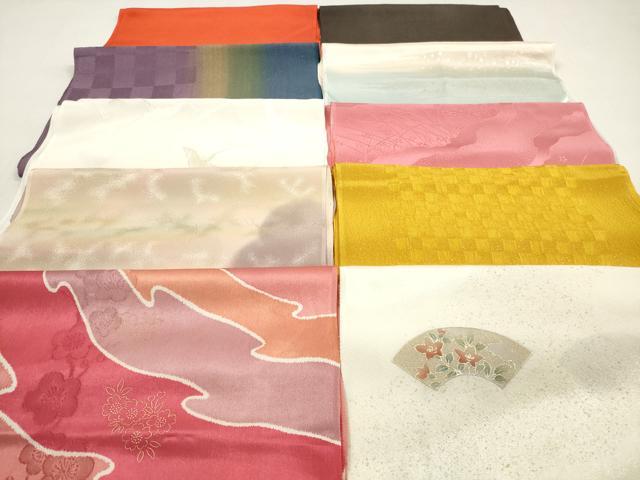 平和屋着物★和装小物　帯揚げ10枚セット　丹後ちりめん　正絹　逸品　DABG1271xg