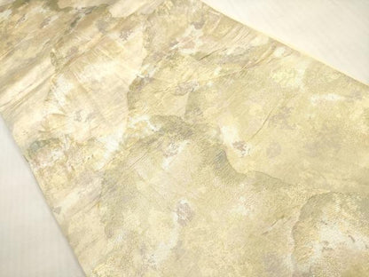 平和屋着物◎六通柄袋帯　重ね山紋　金銀糸　正絹　逸品　DABG1282xg
