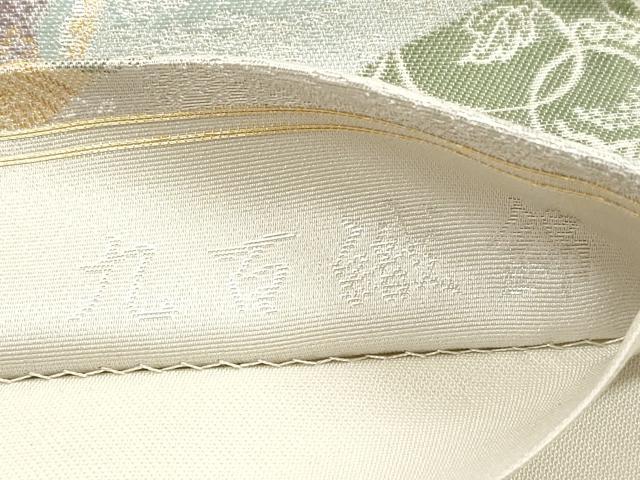 平和屋着物◎六通柄袋帯　連山色彩道長　九百織錦　金銀糸　正絹　逸品　DABG1370xg