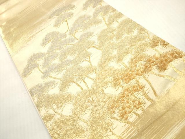 平和屋着物◎太鼓柄袋帯　枝松文　金銀糸　正絹　逸品　DABG1491xg