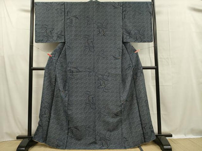 平和屋着物■小紋　舞蝶文　洗える着物　DABG1521ya