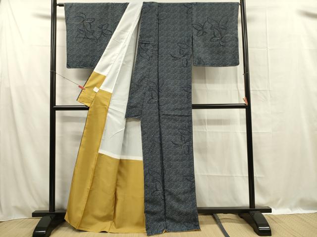平和屋着物■小紋　舞蝶文　洗える着物　DABG1521ya