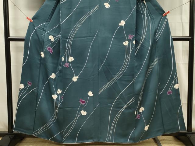 平和屋着物■訪問着　枝花文　正絹　逸品　DABG1531ya