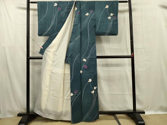 平和屋着物■訪問着　枝花文　正絹　逸品　DABG1531ya
