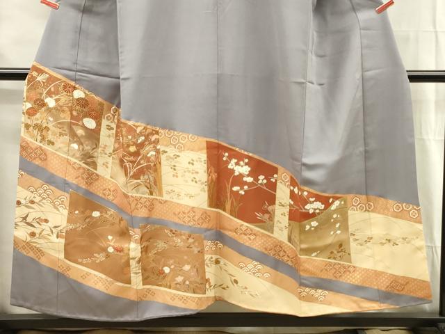 平和屋着物■中国三大刺繍　相良刺繍　色留袖　風景吉祥花文　金彩　正絹　逸品　DABG1602ya