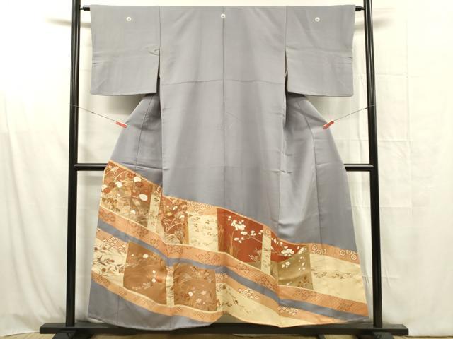 平和屋着物■中国三大刺繍　相良刺繍　色留袖　風景吉祥花文　金彩　正絹　逸品　DABG1602ya