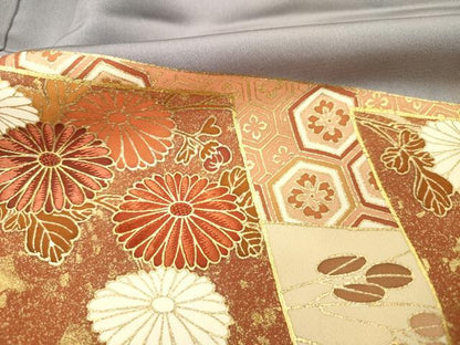 平和屋着物■中国三大刺繍　相良刺繍　色留袖　風景吉祥花文　金彩　正絹　逸品　DABG1602ya