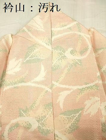 平和屋着物■上質な紬　枝葉文　正絹　逸品　DABG1605ya