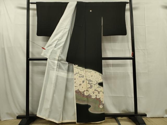 平和屋着物■豪華黒留袖　菊尽くし　暈し染め　正絹　逸品　DABG1606ya