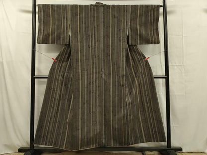 平和屋着物■上質な紬　花間道　正絹　逸品　DABG1618ya