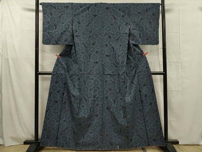 平和屋着物■上質な紬　正倉院花文　正絹　逸品　未使用　DABG1619ya