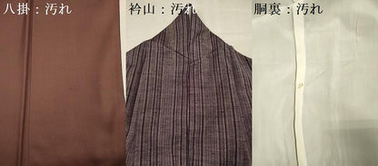 平和屋着物■上質な紬　間道　正絹　逸品　DABG1630ya