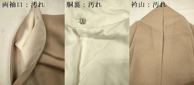 平和屋着物■江戸小紋　草木染　鮫小紋柄　反端付き　正絹　逸品　DABG1631ya