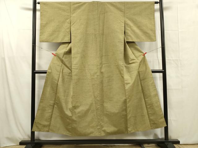 平和屋着物■大原紬　抽象文様　証紙付き　正絹　逸品　DABG1634ya