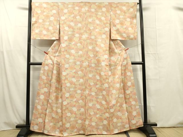 平和屋着物■上質な小紋　菊尽くし　正絹　逸品　DABG1637ya