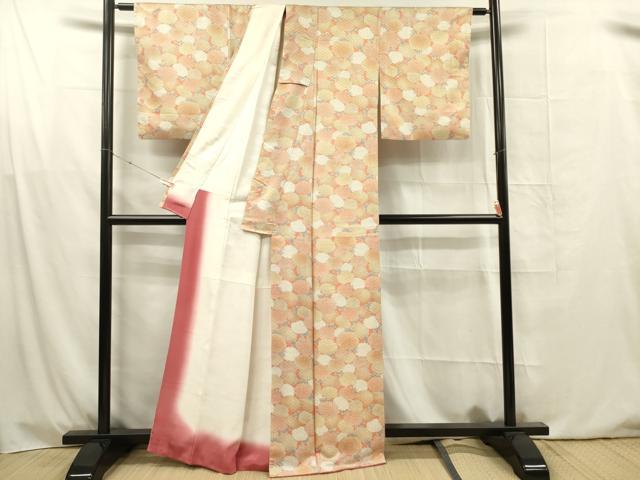 平和屋着物■上質な小紋　菊尽くし　正絹　逸品　DABG1637ya