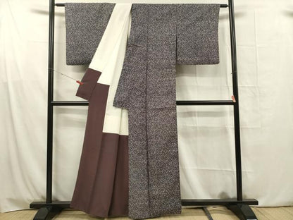 平和屋着物■江戸小紋　大小あられ　正絹　逸品　DABG1672ya