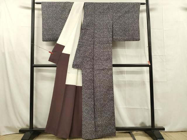 平和屋着物■江戸小紋　大小あられ　正絹　逸品　DABG1672ya