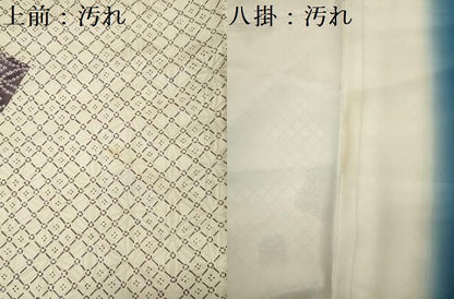 平和屋着物■上質な小紋　破れ色紙花文　金彩　正絹　逸品　DABG1679ya
